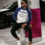 Bluza męska z kapturem DIVERSE OLAVOGA granatowa