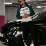 Bluza męska z kapturem DIVERSE OLAVOGA zielona