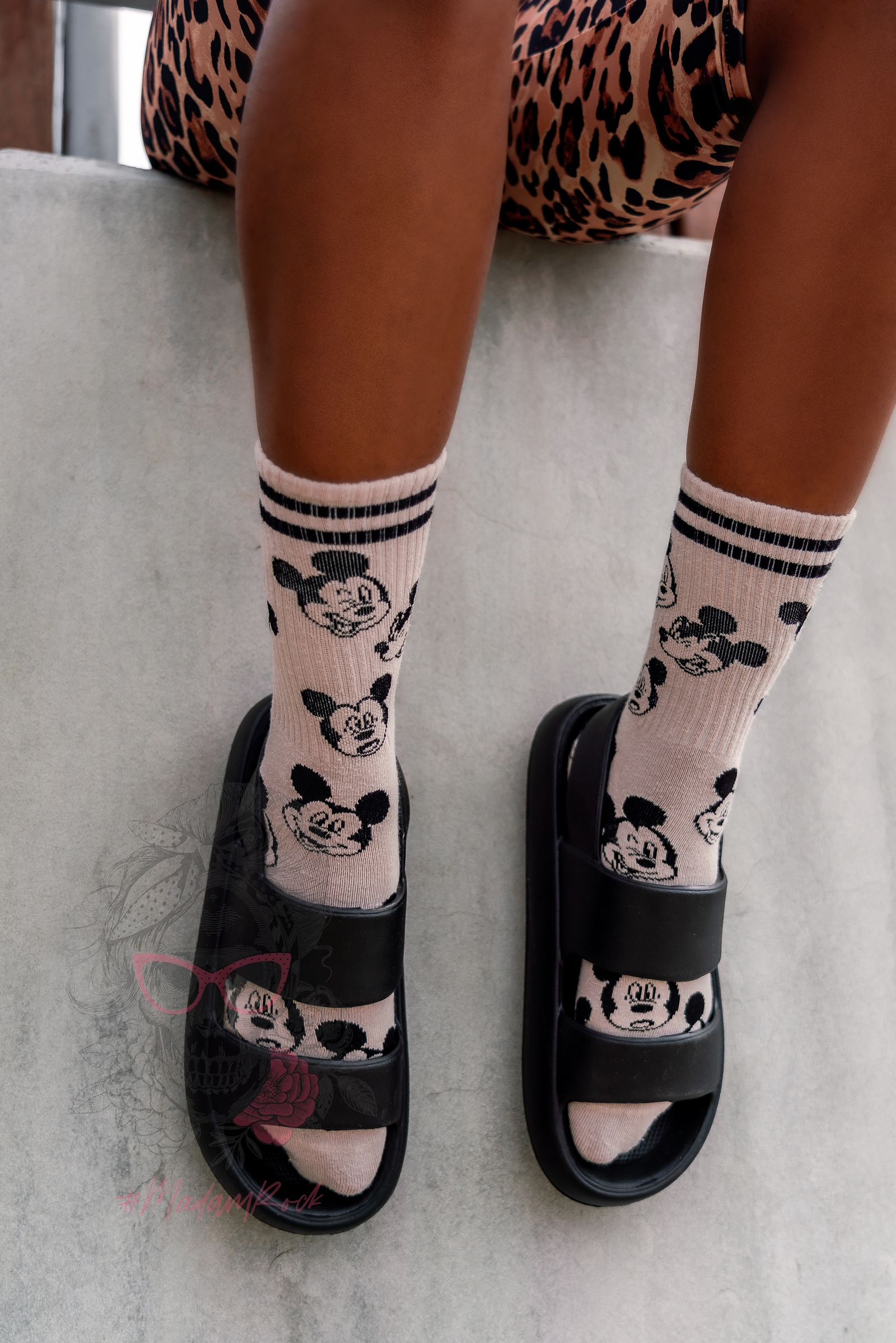 Sandały piankowe Madam Purr czarne