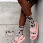 Sandały piankowe Madam Purr pudrowe