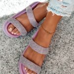 Klapki profilowane Madam Putti lila