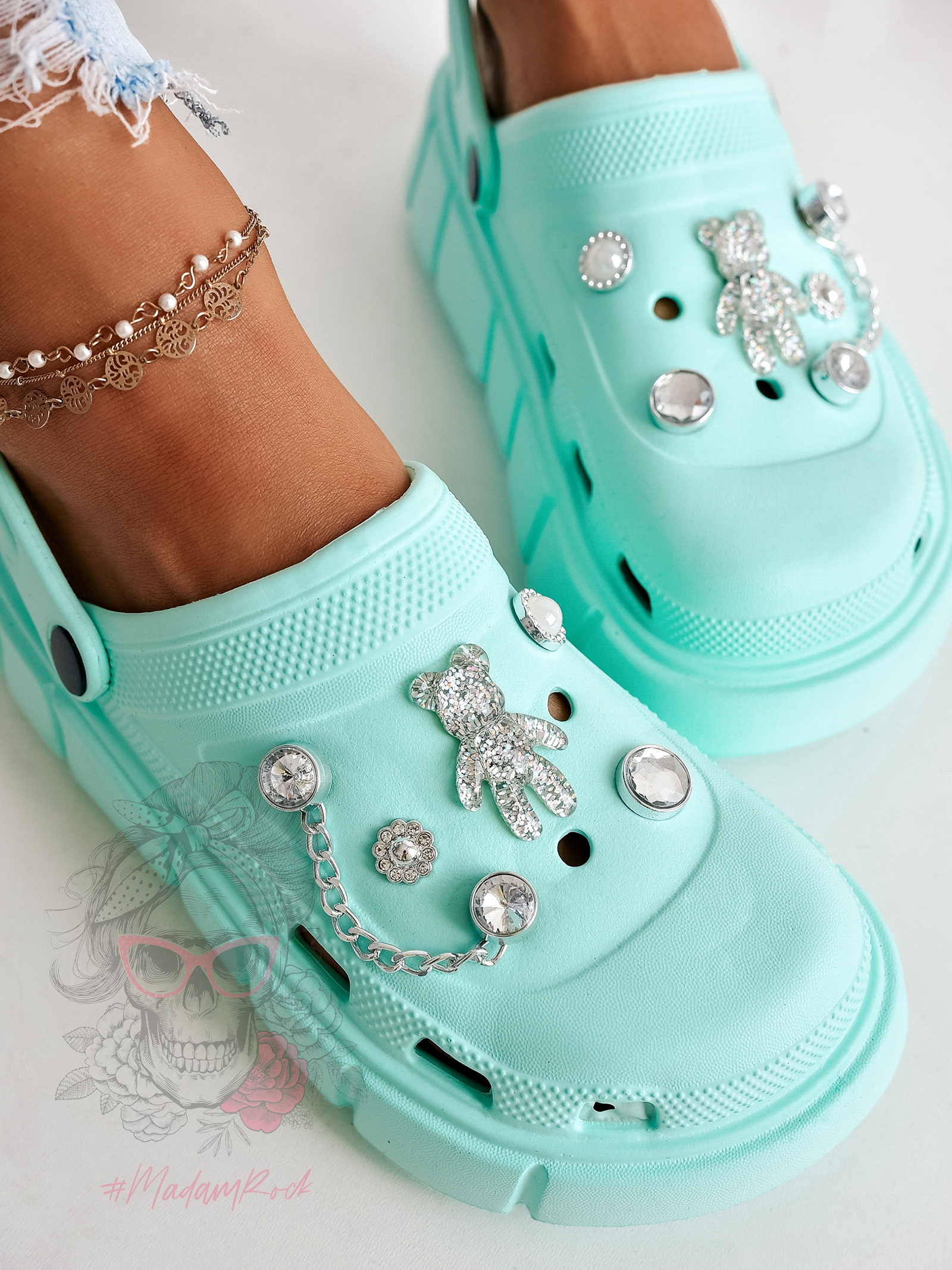 Sandały Rock Wanna Be With You miętowe