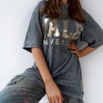 T-shirt dekatyzowany JALE szary