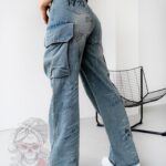 Spodnie bojówki MC Comando niebieskie