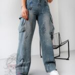 Spodnie bojówki MC Comando niebieskie