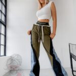 Spodnie jeansowe MC Baget niebiesko-khaki