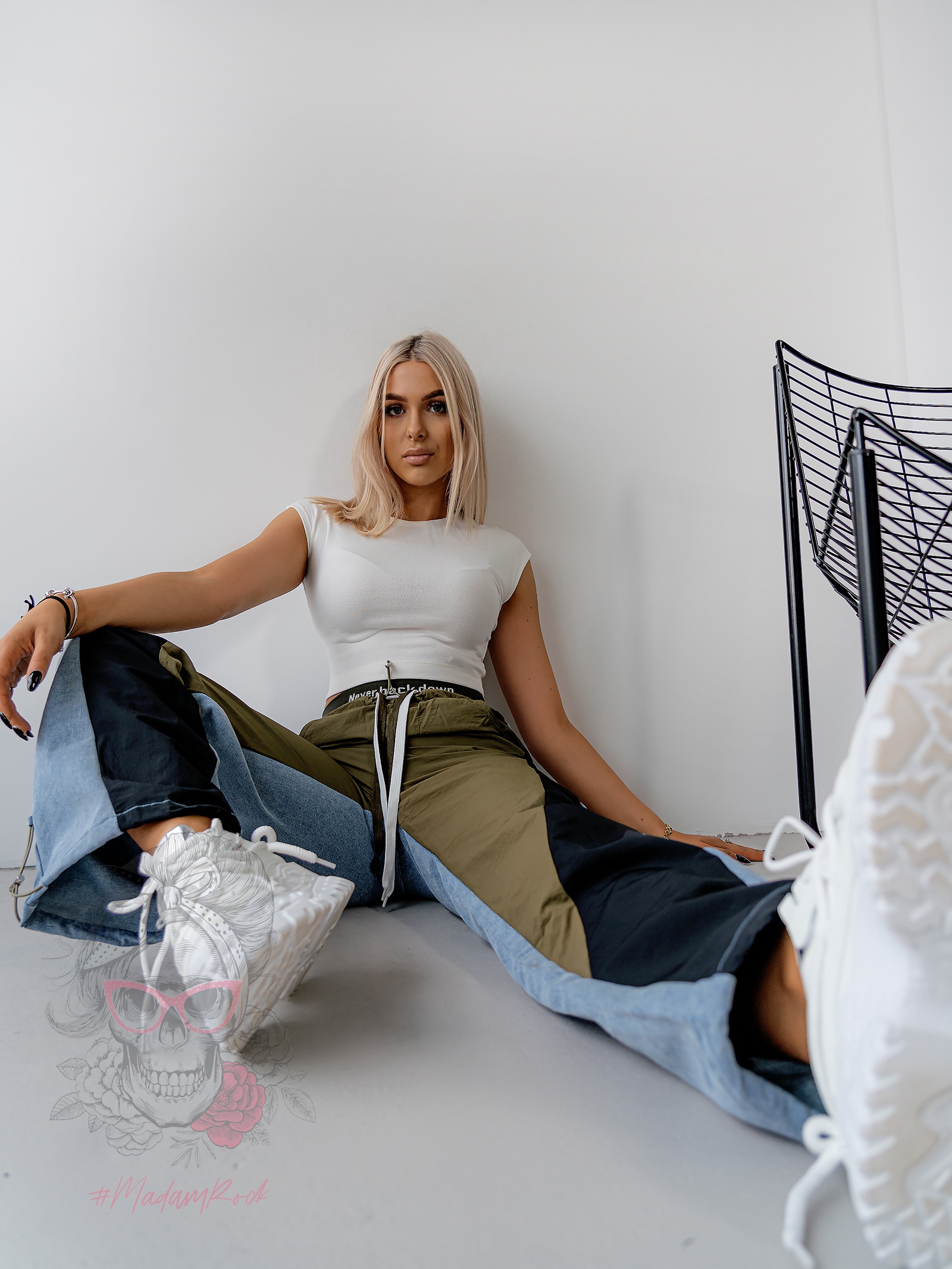 Spodnie jeansowe MC Baget niebiesko-khaki