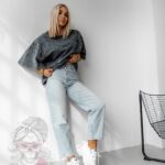 Spodnie jeansowe Terni niebieskie