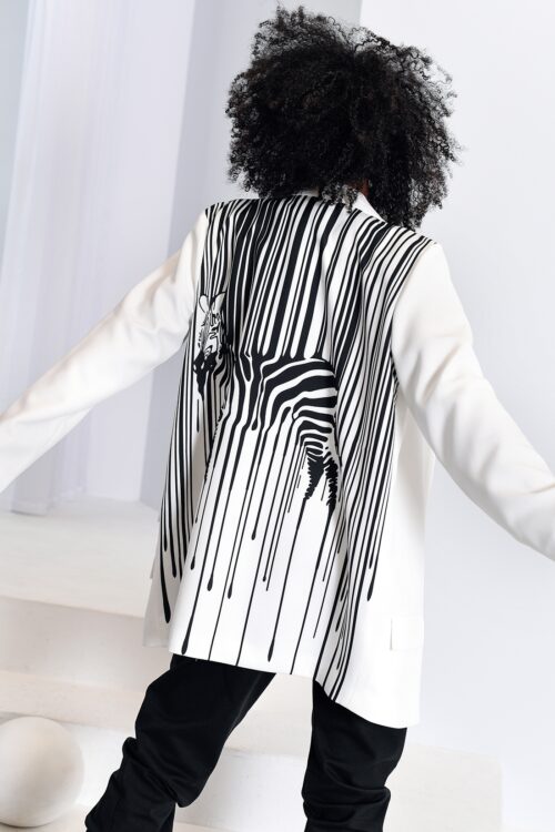 Marynarka MC Zebra biała