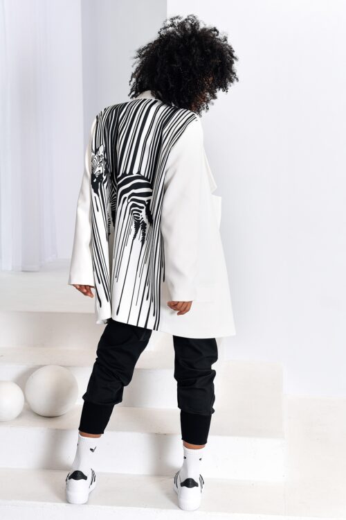 Marynarka MC Zebra biała