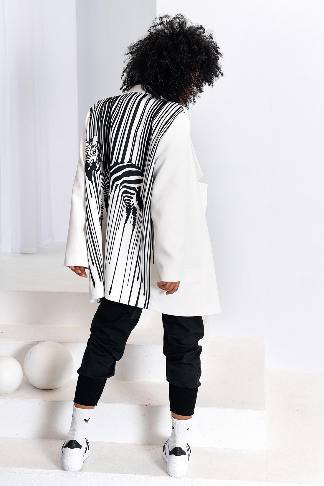 Marynarka MC Zebra biała