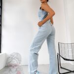 Kombinezon jeansowy Omep niebieski