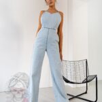 Kombinezon jeansowy Omep niebieski