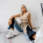 Crop top klasyczny Etu beżowy