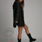 Koszula jeansowa oversize Marina czarna