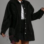 Koszula jeansowa oversize Marina czarna