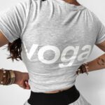 T-shirt dopasowany Estera Ola Voga szary