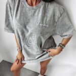 T-shirt dekatyzowany Balcia Ola Voga j.szary