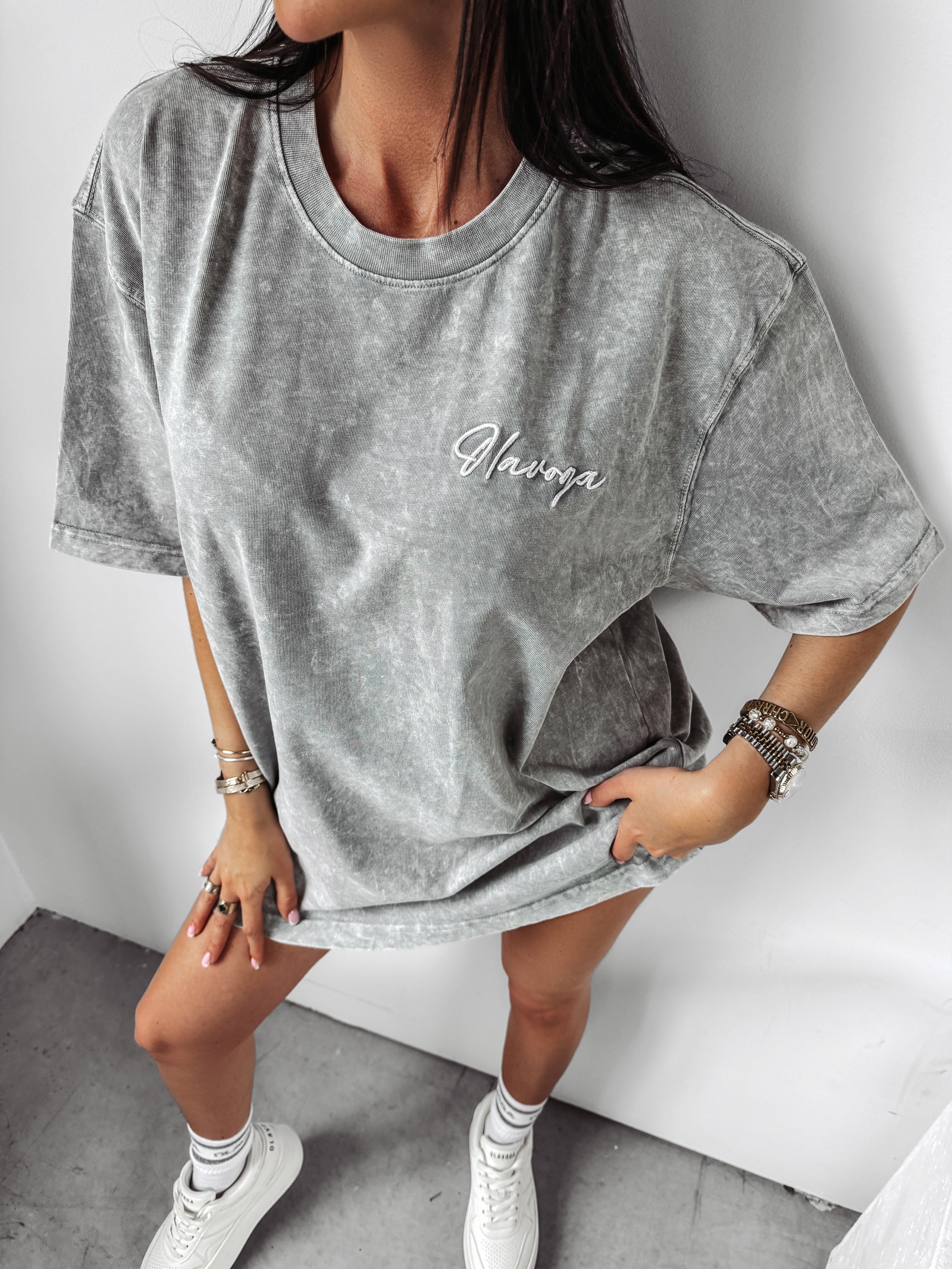 T-shirt dekatyzowany Balcia Ola Voga j.szary