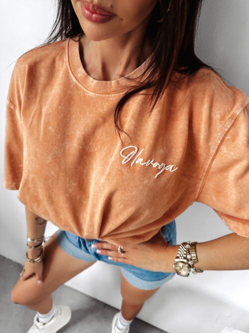 T-shirt dekatyzowany Balcia Ola Voga brzoskwinia