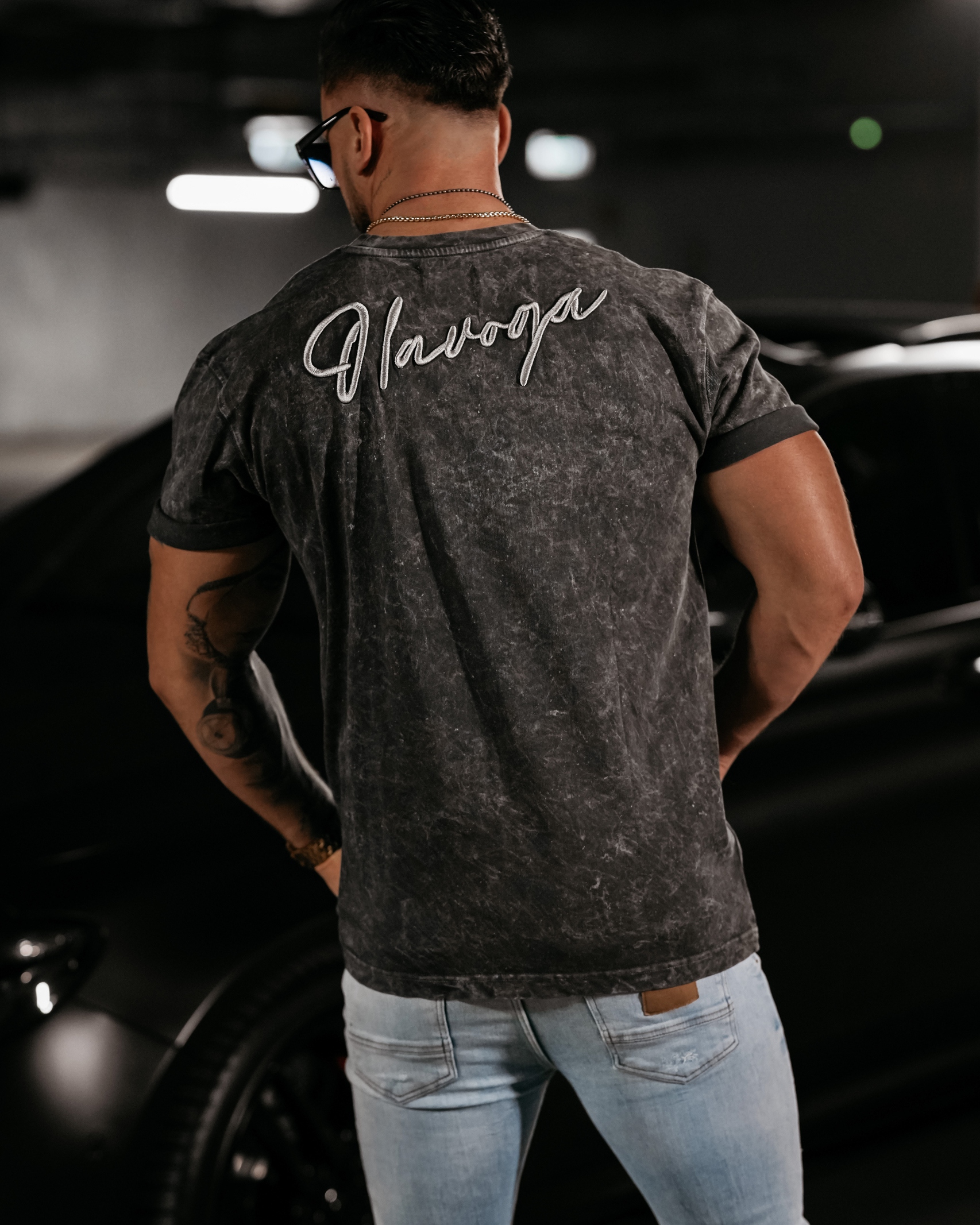 T-shirt męski dekatyzowany Tobie Ola Voga c.szary