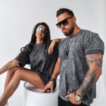 T-shirt męski dekatyzowany Tobie Ola Voga c.szary