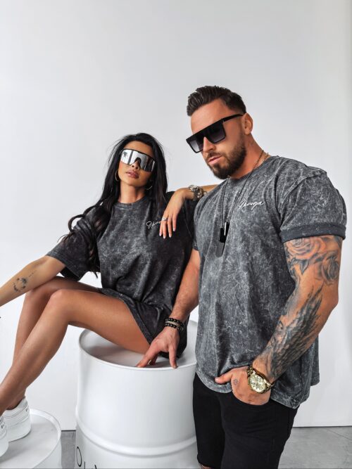 T-shirt męski dekatyzowany Tobie Ola Voga c.szary