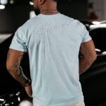 T-shirt męski dekatyzowany Tobie Ola Voga niebieski