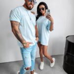 T-shirt męski dekatyzowany Tobie Ola Voga niebieski