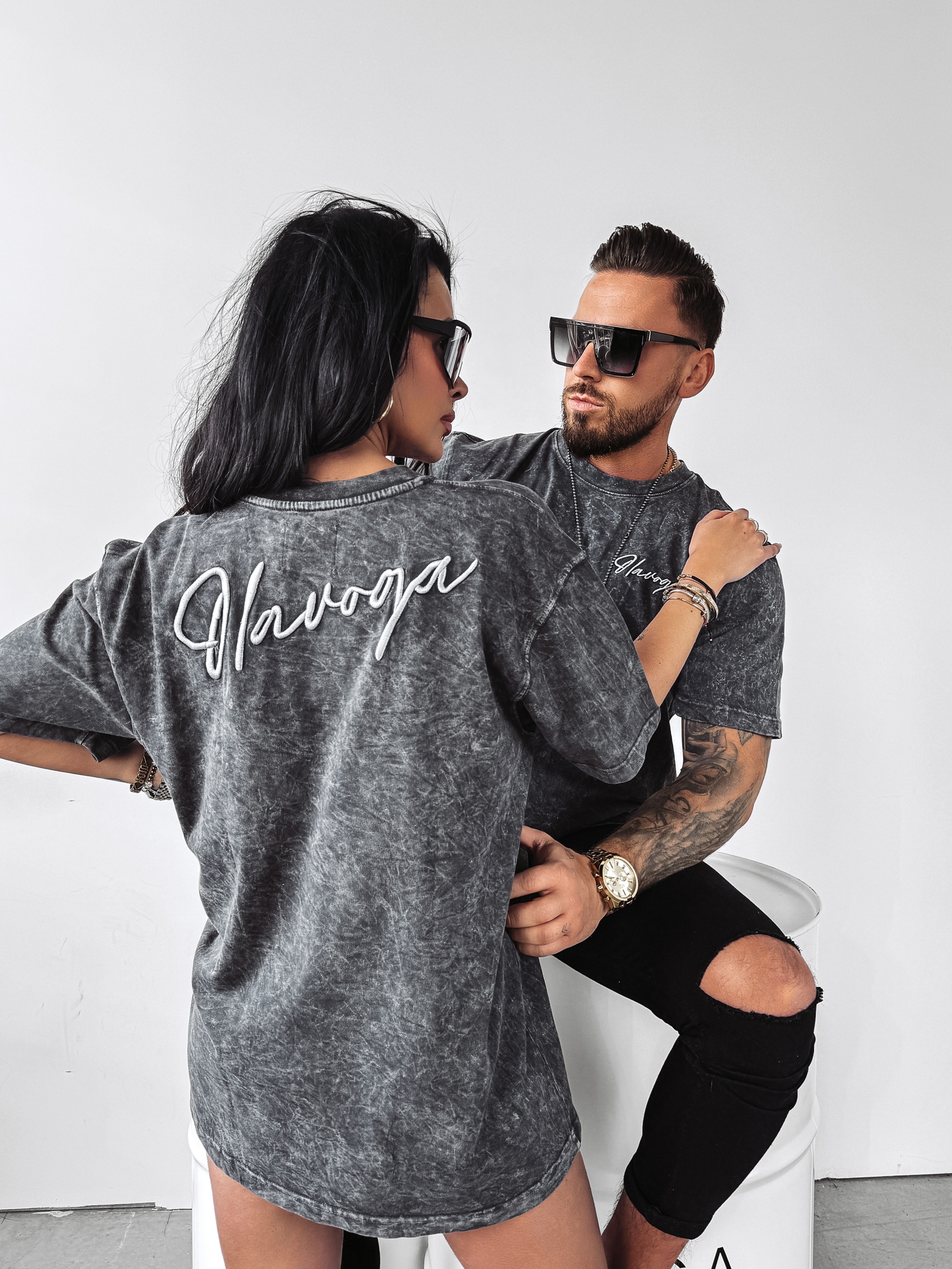 T-shirt męski dekatyzowany Tobie Ola Voga c.szary