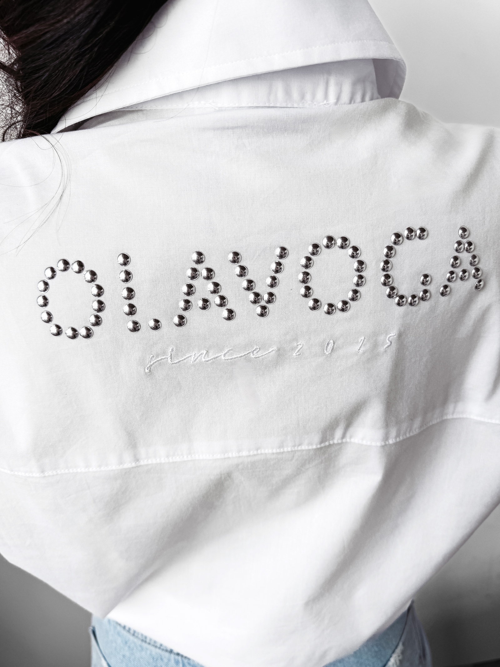 Koszula z dżetami Cemiza Ola Voga ecru