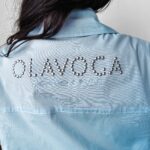 Koszula z dżetami Cemiza Ola Voga błękitna