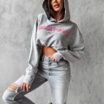 Bluza oversize z kapturem Peony Ola Voga szara