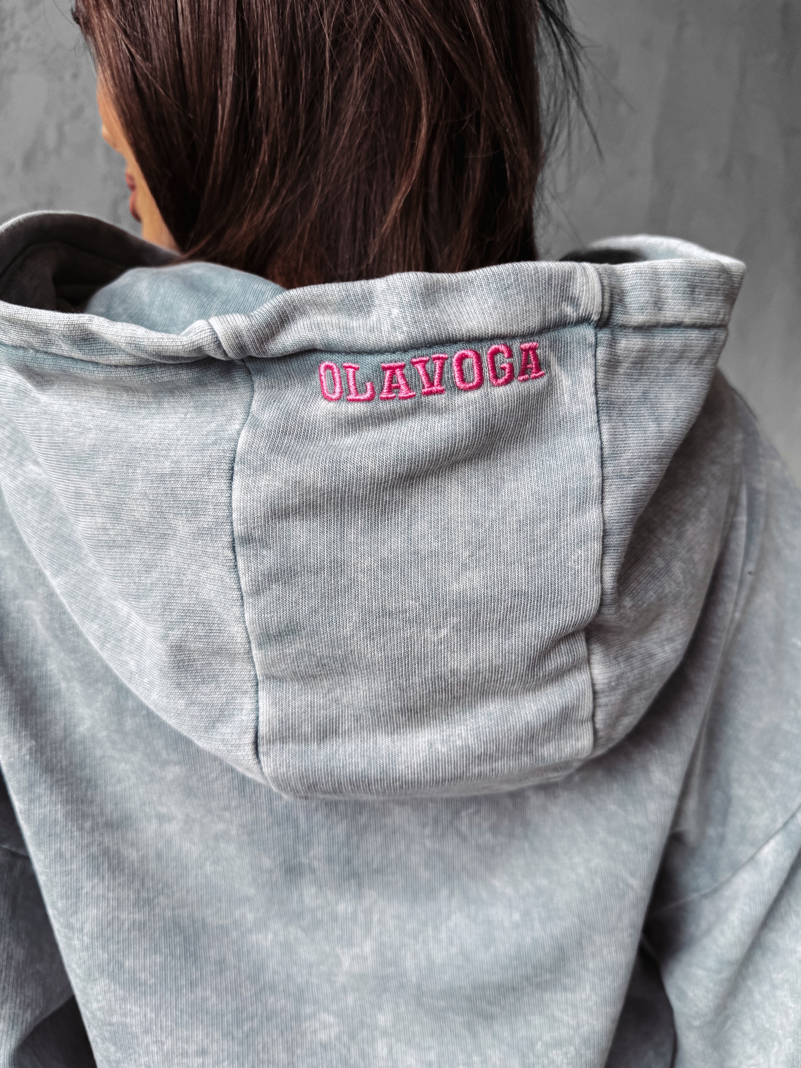 Bluza oversize z kapturem Peony Ola Voga szara