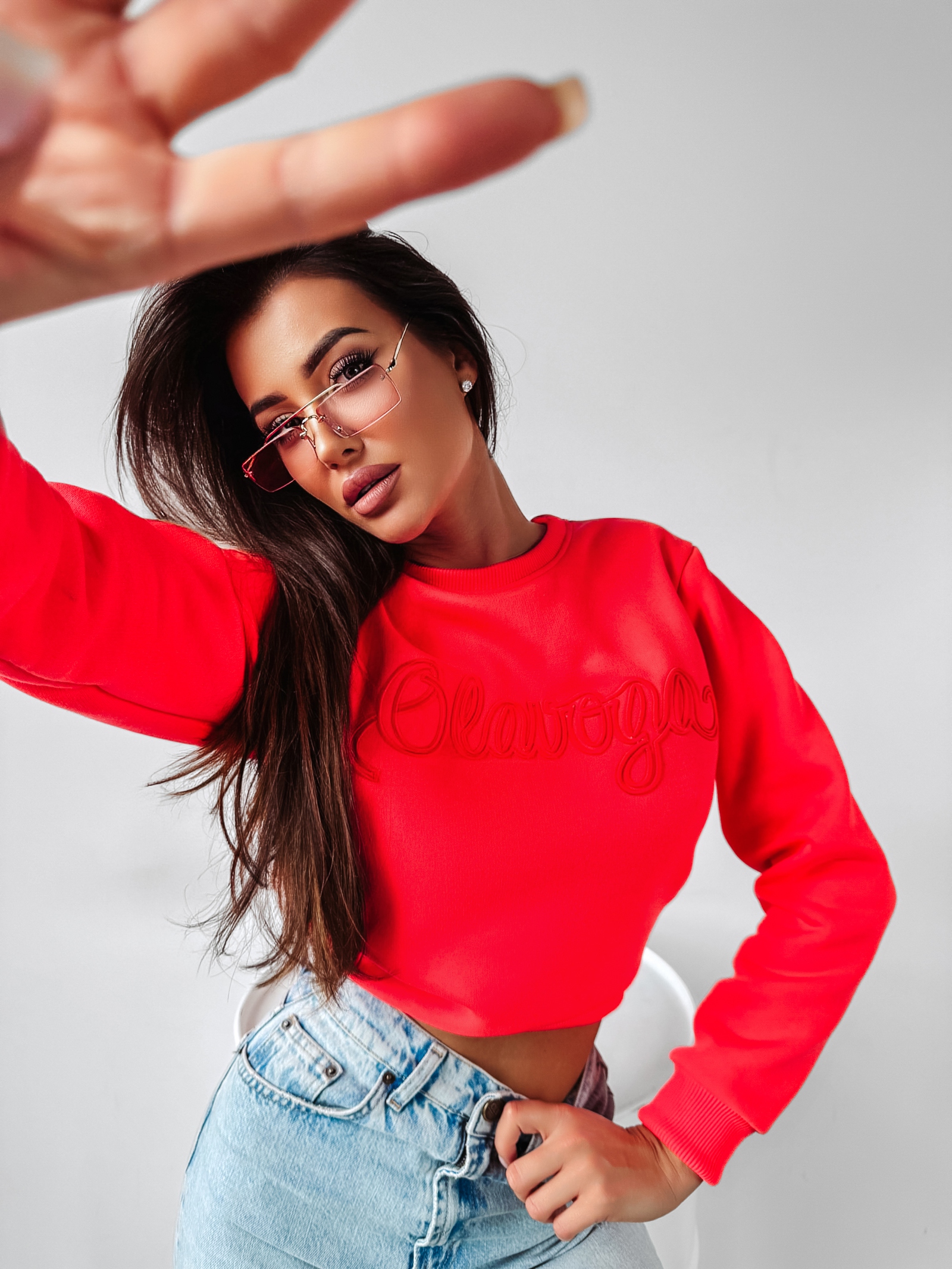 Bluza klasyczna Staley Ola Voga neonowy róż