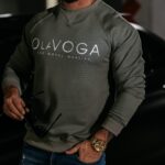 Bluza męska crewneck AIDEN OLAVOGA khaki