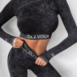 Komplet dopasowany sportowy Meg Ola Voga czarny dekatyzowany