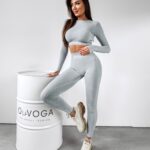 Komplet dopasowany sportowy Meg Ola Voga grafitowy