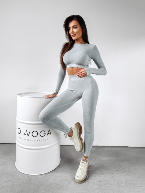 Komplet dopasowany sportowy Meg Ola Voga grafitowy