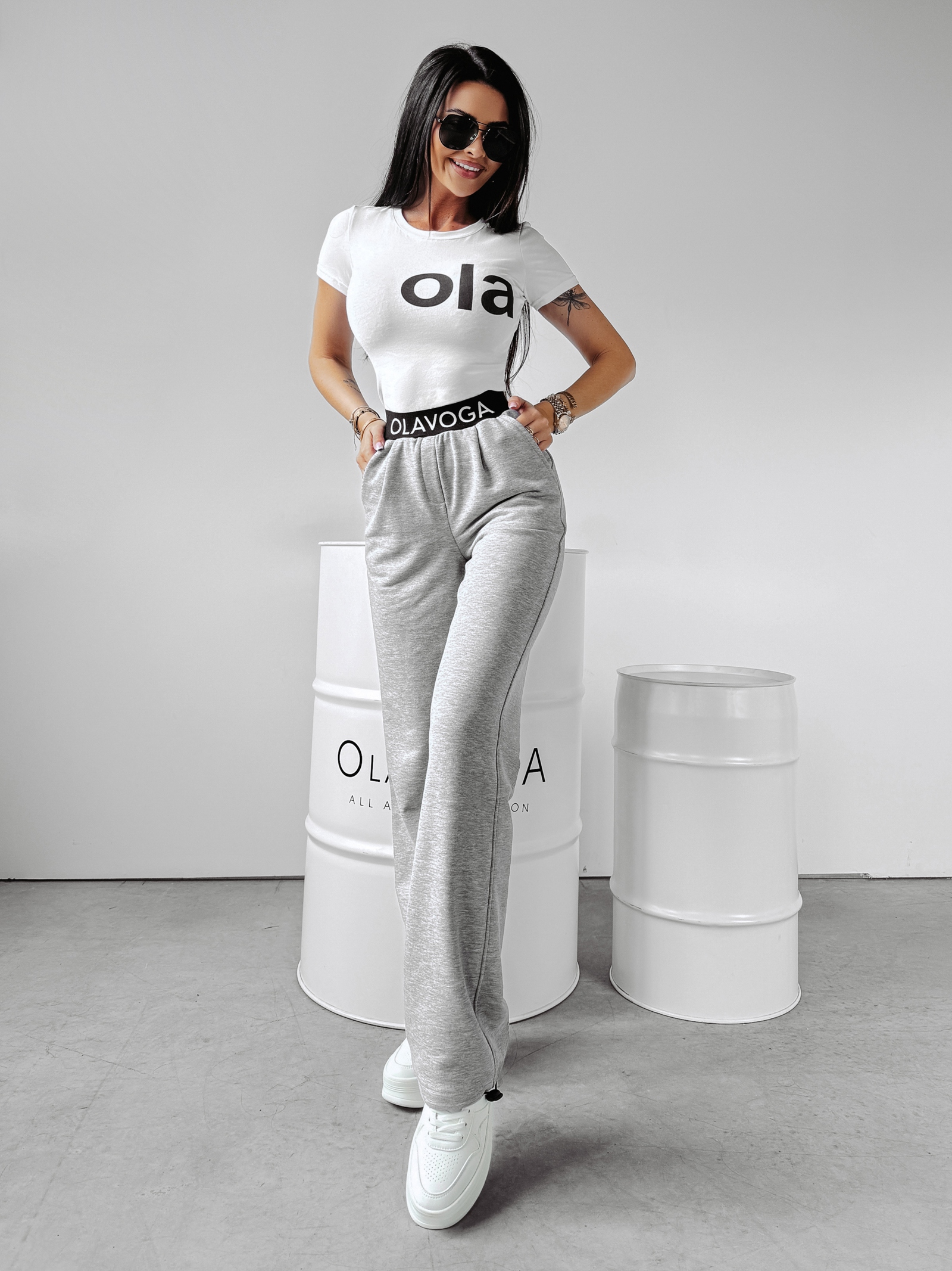 -wyprzedane-Spodnie dresowe Magnolia Ola Voga szare -wyprzedane-Spodnie dresowe Magnolia Ola Voga szare