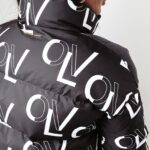 Kurtka puchowa logowana Jessy Ola Voga czarna