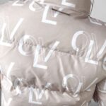 Kurtka puchowa logowana Jessy Ola Voga beżowa