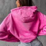 Bluza oversize z kapturem Peony Ola Voga różowa