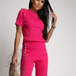 Komplet dzianinowy Somfi fuksja