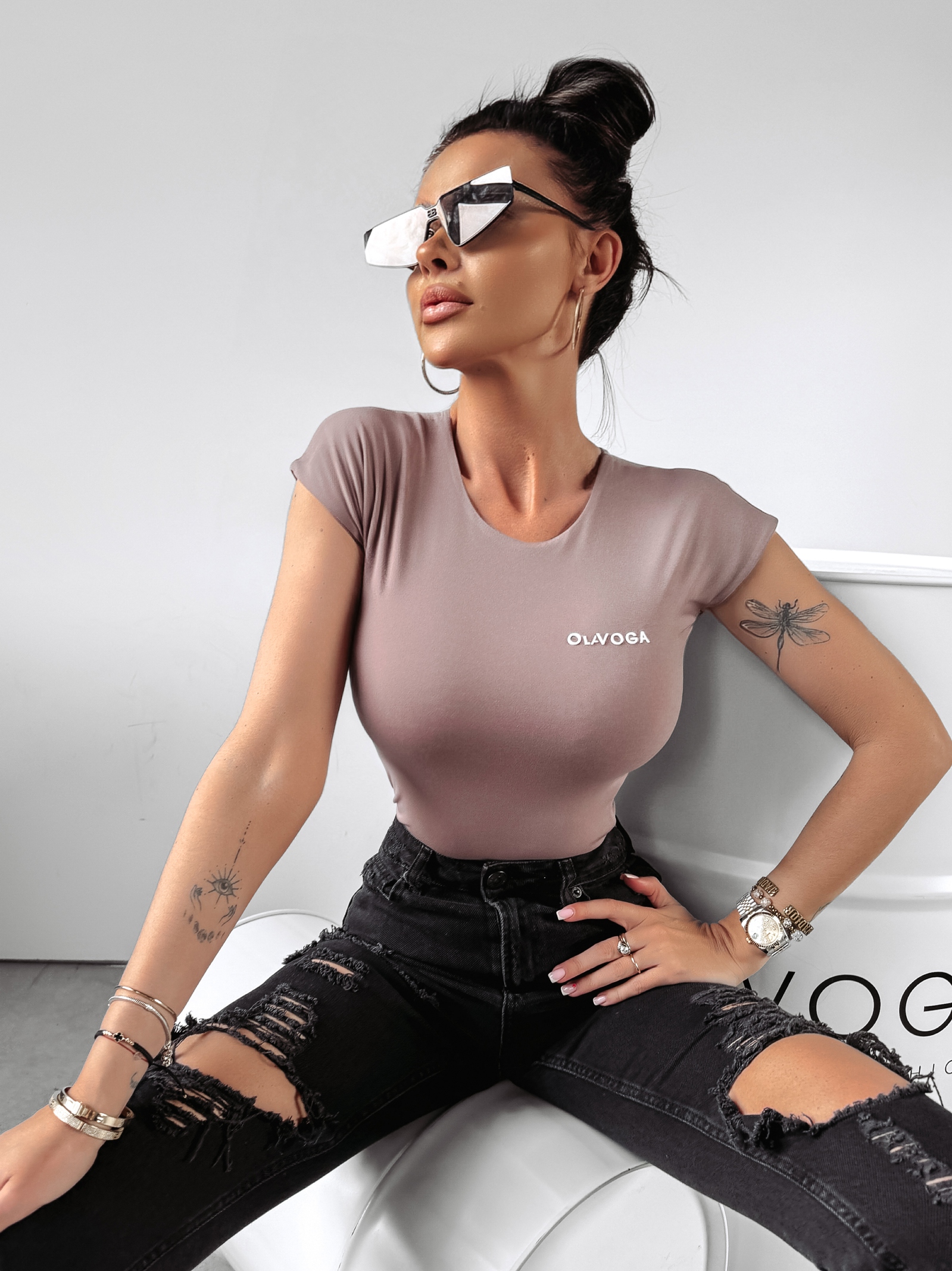 T-shirt modelujący Convi Ola Voga c.beżowy