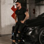 T-shirt męski bawełniany OVG Ola Voga czarny