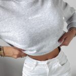 Bluza oversize Marbella Ola Voga szary melanż