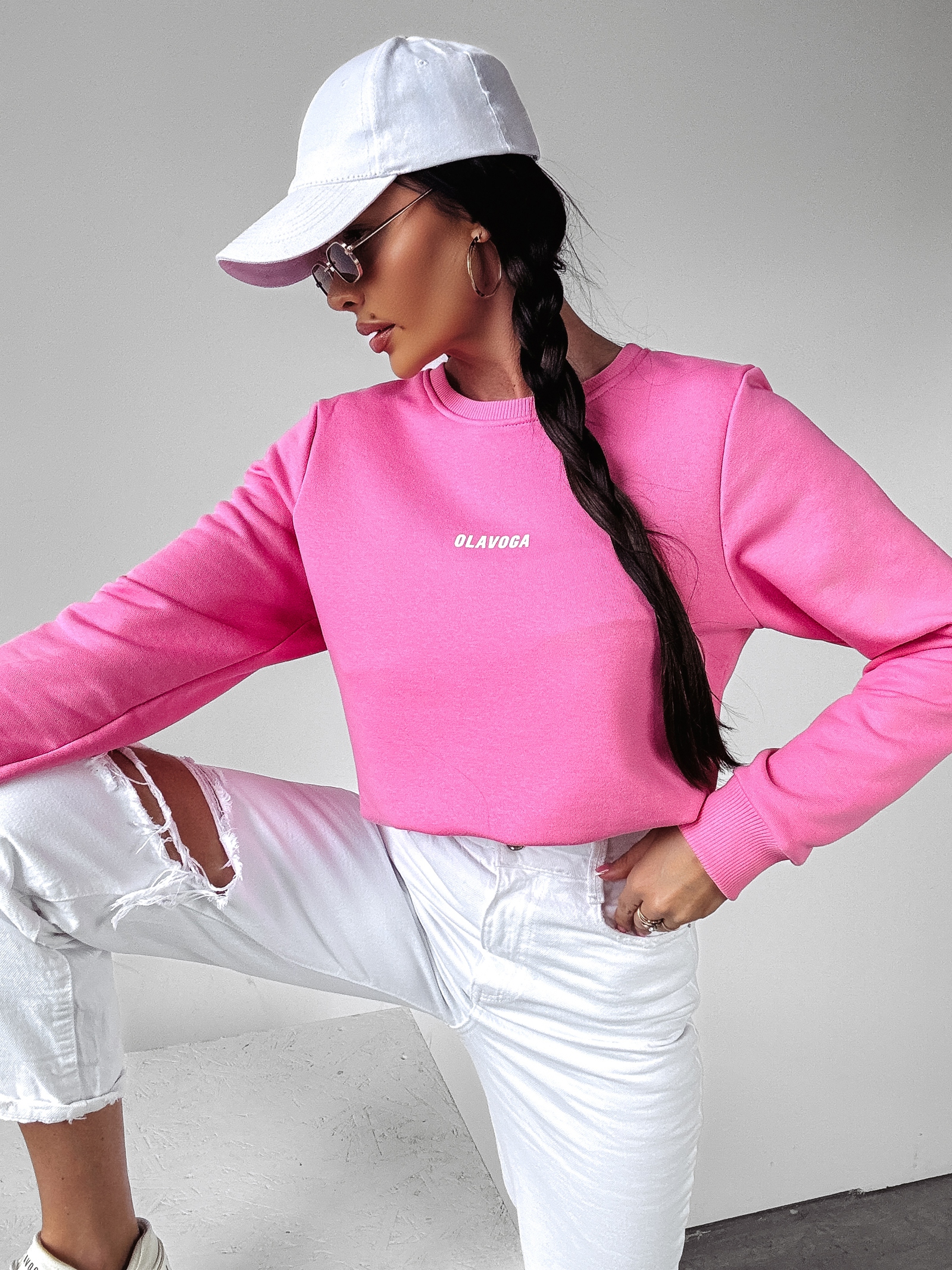 Bluza oversize Marbella Ola Voga różowa