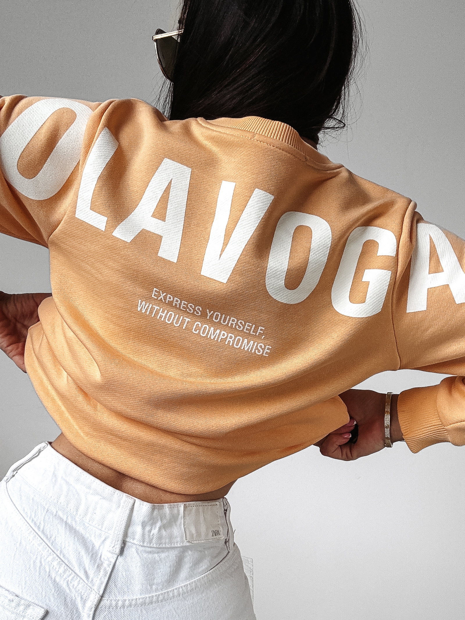 Bluza oversize Marbella Ola Voga brzoskwiniowa Bluza oversize Marbella Ola Voga brzoskwiniowa