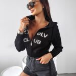 Bluza sweterkowa Vivis Ola Voga czarna